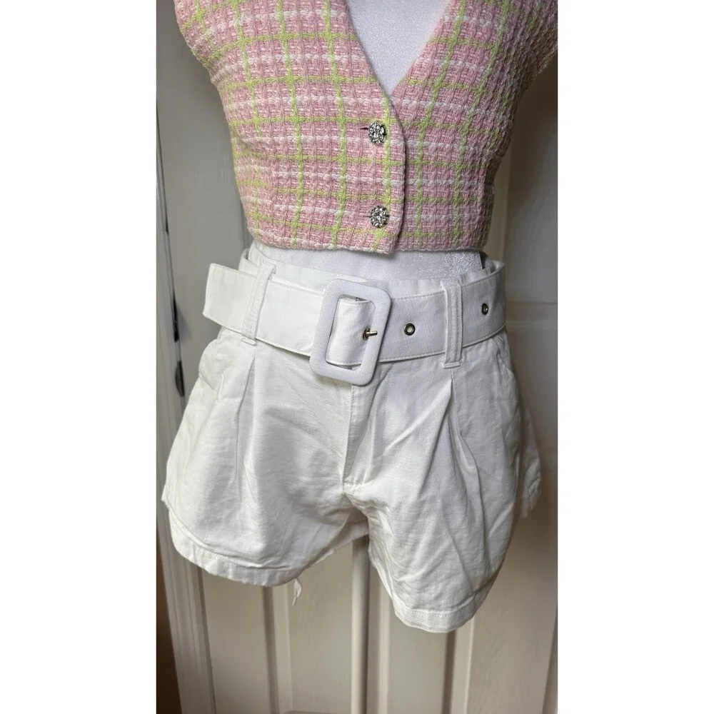 Future Collective High Waisted Belted Short Size 2 - Picture 9 of 10